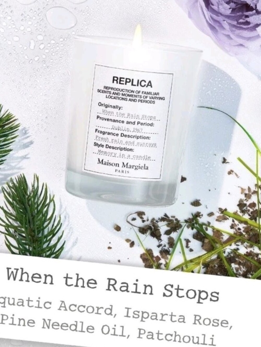 Maison Margiela Paris's Replica When the Rain Stops Candle